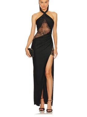 Michael Costello Black Josephine Gown small